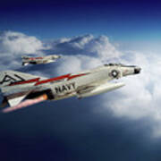 F-4 Phantom Vf-74 Art Print