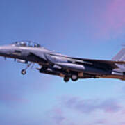 F15 Coming Into Land Lowering Landing Gear Art Print