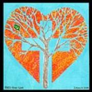 Faith Hope Love Tree Art Print