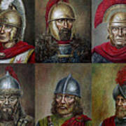 Famous Warriors In History Art Print