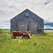 Farm On The Sea Art Print