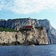 Faro Lighthouse - Ise Of Capri Art Print