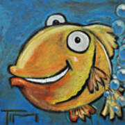 Farting Fish Art Print