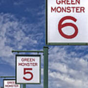 Fenway Park Green Monster Section Signs Art Print