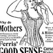 Ferris Good Sense Corset Waists - Marshall Field And Co - Chicago, New York Art Print
