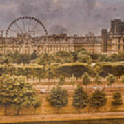 Paris, France - Ferris Wheel Art Print