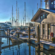 Ferry Harbour In Winter Art Print