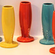Fiestaware Bud Vases Art Print
