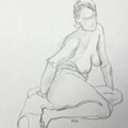 Figure Drawing Class Art Print