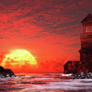 Fire Sky Sunset Art Print