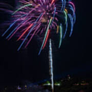 Fireworks Over Portland, Maine Art Print