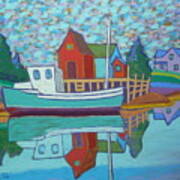 Fishing Boat At Tanners Pass Art Print