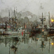 Fishing Fleet Dock Five Art Print