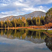 Fishing For Reflections In The High Sierra Art Print