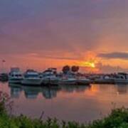 Fishing Harbor Art Print