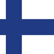 Finnish Flag Of Finland Art Print