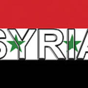 Flag Of Syria Art Print