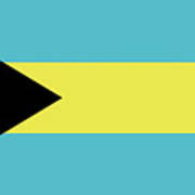 Flag Of The Bahamas Art Print