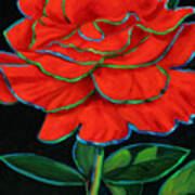 Flaminco Rose Art Print
