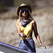 Fly-fishing Actress Heather Thomas Photograph by Daryl L Hunter