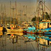 Fog Over The Fleet Art Print