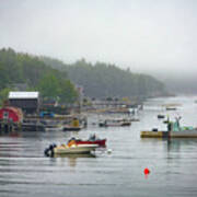 Foggy Afternoon In Mackerel Cove Art Print