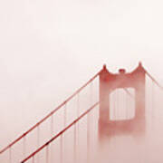 Foggy Golden Gate Art Print