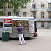 Food Truck At The British Museum Art Print