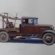 Ford A Type Wrecker. Art Print