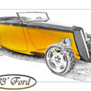 Ford Roadster Art Print