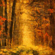 Forest Leaves Art Print