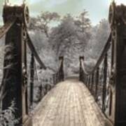 Forest Park Victorian Bridge Saint Louis Missouri Infrared Art Print