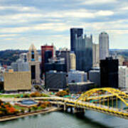 Pittsburgh Fort Pitt Bridge Art Print