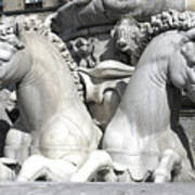 Fountain Of Neptune Florence Art Print