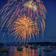 Fourth Of July In Boothbay Harbor Art Print