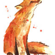 Fox Painting - Print From Original Art Print