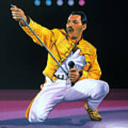 Freddie Mercury Live Art Print