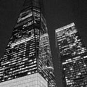 Freedom Tower In Black And White Art Print