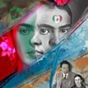 Frida  Kahlo  /  Diego Rivera Art Print