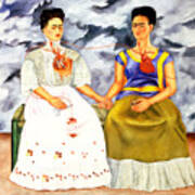 Frida Kahlo The Two Fridas Art Print