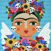 Frida Kaho Mother Earth Angel Art Print