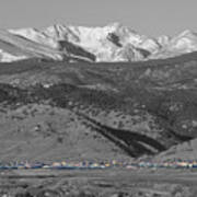 Front Range View North Boulder Colorado Art Print