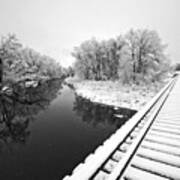 Frosty Morning On The Poudre Art Print