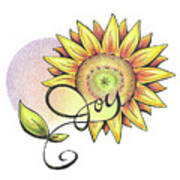 Inspirational Flower Sunflower Art Print