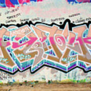 Funk, First United Nation Kings, Graffiti Art By King 157, North 11th Street, San Jose, California Art Print