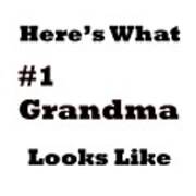Funny Grandma Saying Art Print