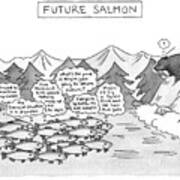 Future Salmon Art Print