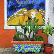 Gallery In Burano Italy Art Print