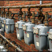 Gas Meters Art Print