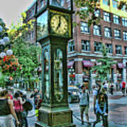 Gastown Steam Clock, Vancouver  Canada Art Print